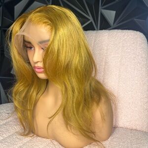 Honey blonde wig